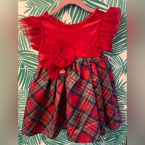 NWT 3T Red/Plaid Mattel Barbie Holiday Dress 2024